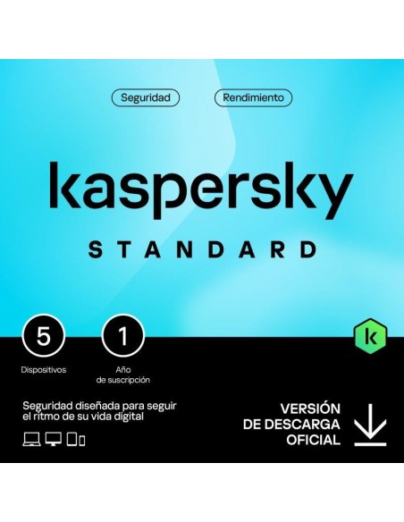 ANTIVIRUS KASPERSKY STANDARD 1YEAR 5L PC/MAC/ANDROID/IOS L.ELECTRONICA
