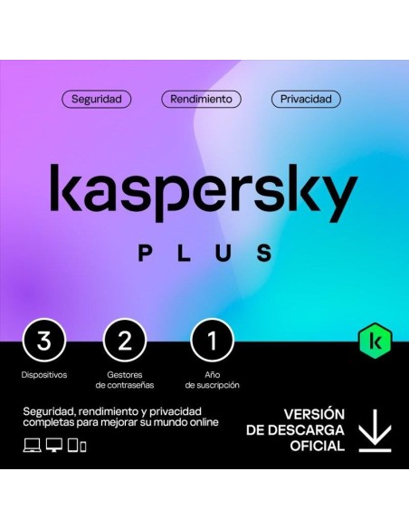 ANTIVIRUS KASPERSKY PLUS 1YEAR 3L PC/MAC/ANDROID/IOS